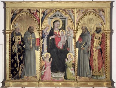 Madone et Enfant avec Saint Louis de Toulouse, Saint François d